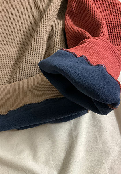 Nasngwam × IMPRESTORE | GOKU WARM FLEECE F.CREW カラー:BEIGE×RENGA