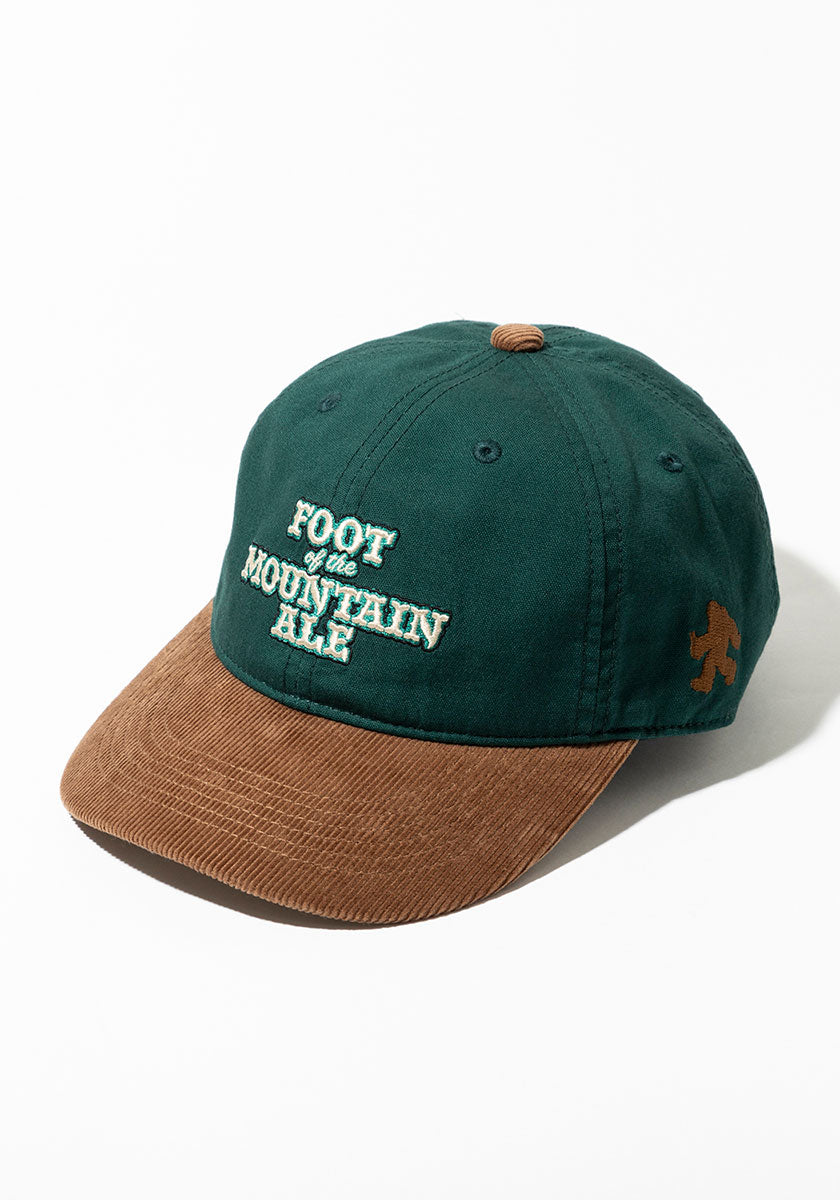 TACOMA FUJI RECORDS  | FOOT OF THE MOUNTAIN ALE LOGO CAP designed by Jerry UKAI [GREEN x BROWN]