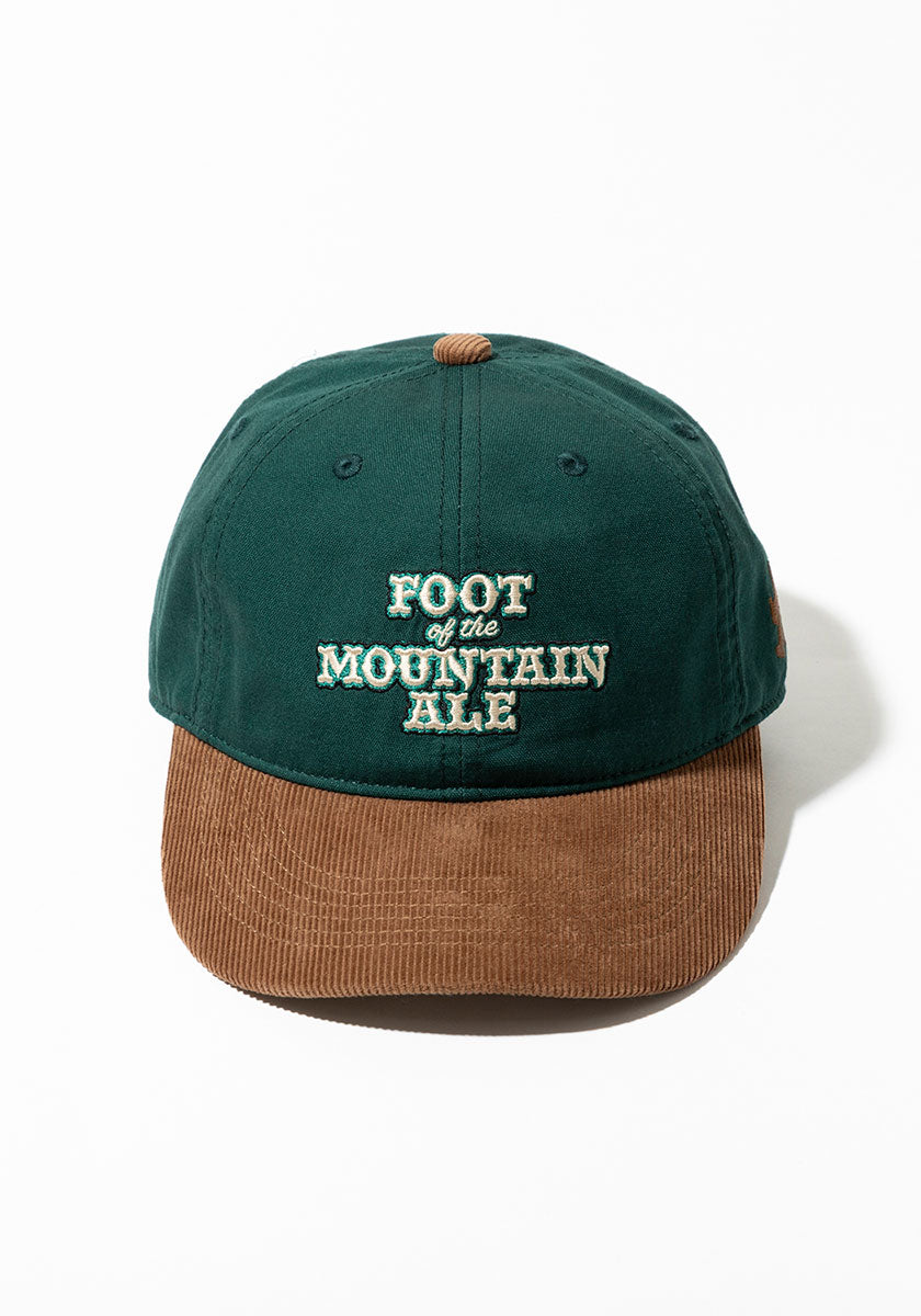 TACOMA FUJI RECORDS  | FOOT OF THE MOUNTAIN ALE LOGO CAP designed by Jerry UKAI [GREEN x BROWN]