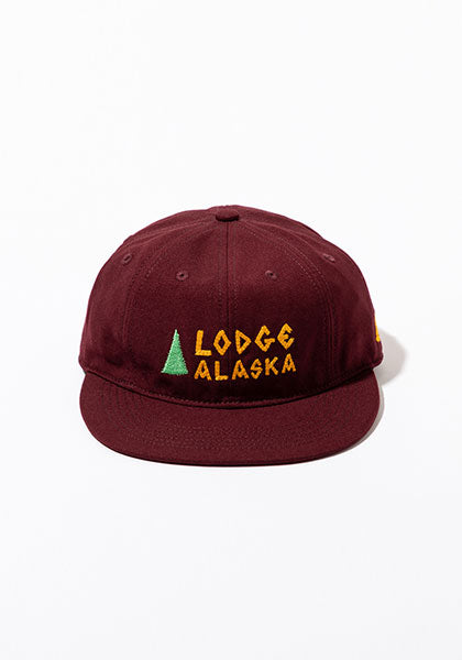 TACOMA FUJI RECORDS タコマフジレコード | Lodge ALASKA HW LOGO CAP designed by Matt Leines カラー:BURGUNDY