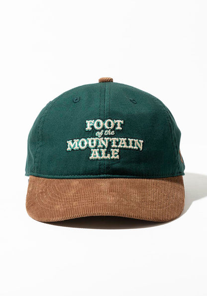 TACOMA FUJI RECORDS  | FOOT OF THE MOUNTAIN ALE LOGO CAP designed by Jerry UKAI [GREEN x BROWN]