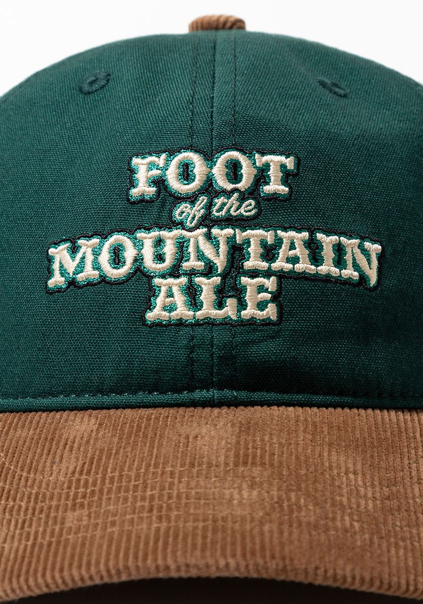 TACOMA FUJI RECORDS  | FOOT OF THE MOUNTAIN ALE LOGO CAP designed by Jerry UKAI [GREEN x BROWN]