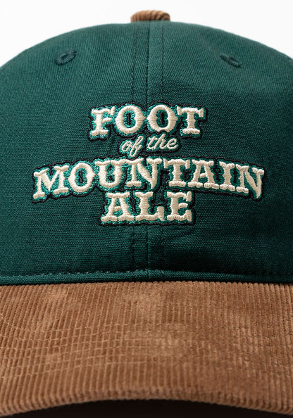 TACOMA FUJI RECORDS  | FOOT OF THE MOUNTAIN ALE LOGO CAP designed by Jerry UKAI [GREEN x BROWN]