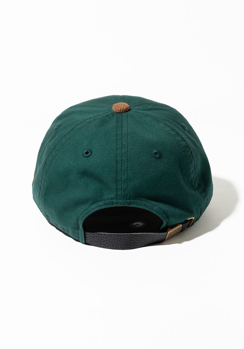 TACOMA FUJI RECORDS  | FOOT OF THE MOUNTAIN ALE LOGO CAP designed by Jerry UKAI [GREEN x BROWN]