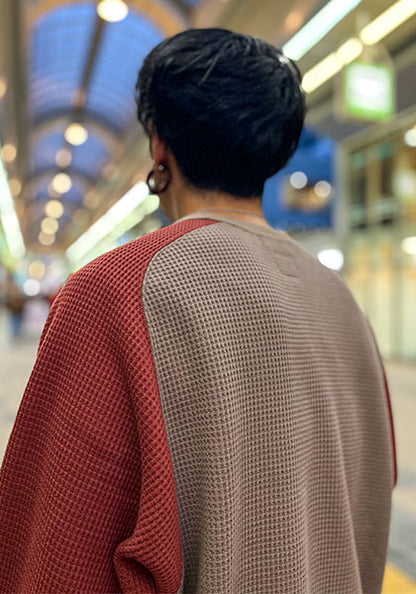 Nasngwam × IMPRESTORE | GOKU WARM FLEECE F.CREW カラー:BEIGE×RENGA