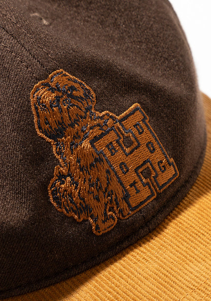 TACOMA FUJI RECORDS  | HOT DOG VNTG LOGO CAP designed by Hiroshi Iguchi [BROWN x BROWN]