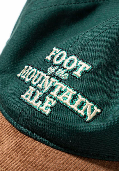 TACOMA FUJI RECORDS  | FOOT OF THE MOUNTAIN ALE LOGO CAP designed by Jerry UKAI [GREEN x BROWN]