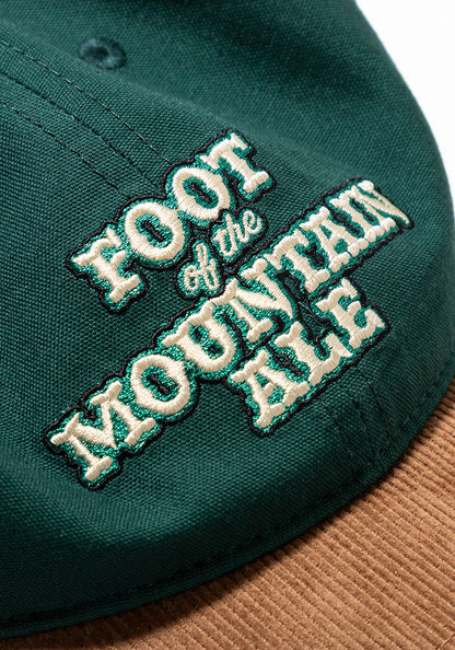 TACOMA FUJI RECORDS  | FOOT OF THE MOUNTAIN ALE LOGO CAP designed by Jerry UKAI [GREEN x BROWN]