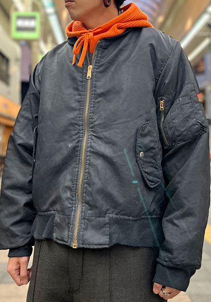 VOO ヴォー | MA-1 feat. LIF サイズ：KING(L-XL中間) カラー：BLACK