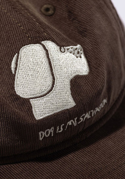 TACOMA FUJI RECORDS タコマフジレコード |  DOG IS MY SALVATION CAP designed by Yachiyo Katsuyama カラー：BROWN