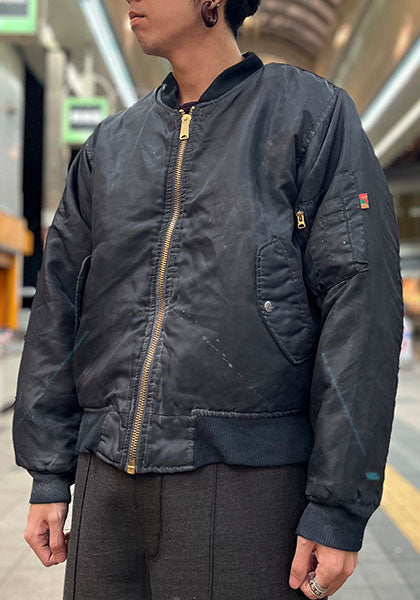 VOO ヴォー | MA-1 feat. LIF サイズ：QUEEN(M-L中間) カラー：BLACK