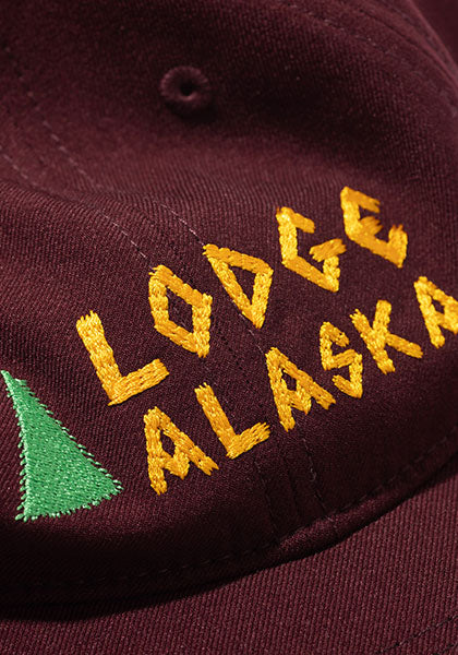 TACOMA FUJI RECORDS タコマフジレコード |  Lodge ALASKA HW LOGO CAP designed by Matt Leines カラー：BURGUNDY