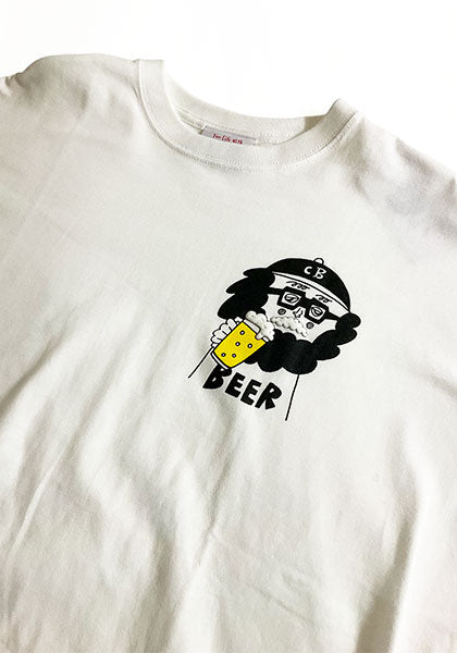 CHI-BEE BEER ロンT カラー：WHITE