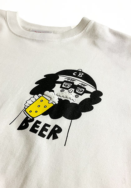 CHI-BEE BEER ロンT カラー：WHITE