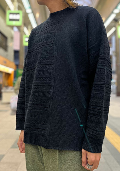 VOO ヴォー | TRICKY JQ KNIT / ニット カラー:BLACK