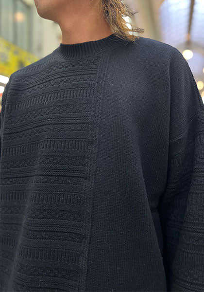 VOO ヴォー | TRICKY JQ KNIT / ニット カラー:BLACK