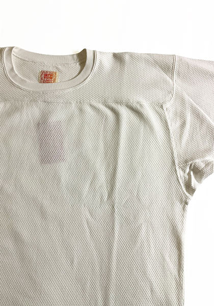 IMPRESTORE / インプレストア MESH FOOTBALL HALF SLEEVE / フットボールTEE カラー : FADED IVORY