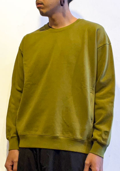 EVERYDAY -ORIGINAL POCKET SWEAT- スウェット カラー：ダスティオリーブ