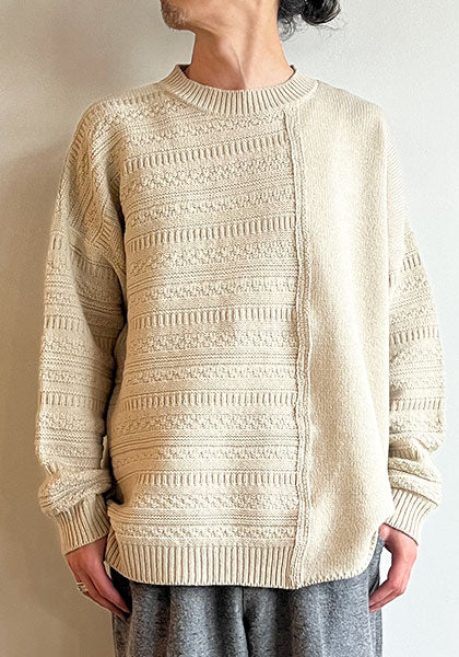 VOO ヴォー | TRICKY JQ KNIT / ニット カラー:CREAM