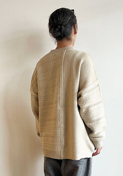 VOO ヴォー | TRICKY JQ KNIT / ニット カラー:CREAM