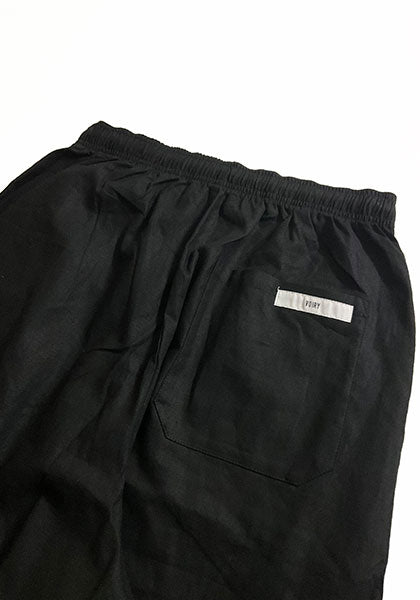 VOIRY ヴォイリー | SUNDAY PANTS LINEN カラー:BLACK