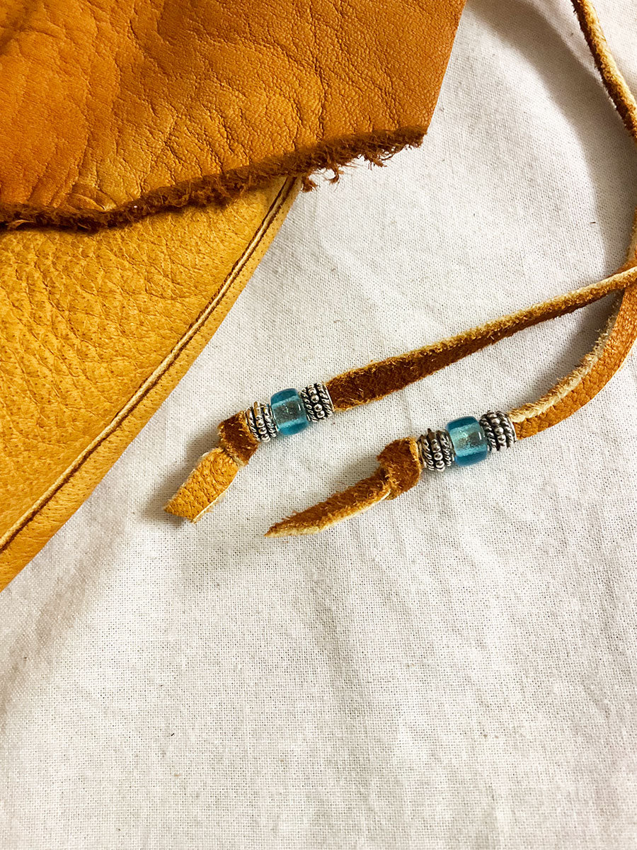 Nasngwam×EARLY MORNING ナスングワム×アーリーモーニング | DEER SKIN MESSENGER LAEGE BAG / 鹿革バッグ カラー :キャメル