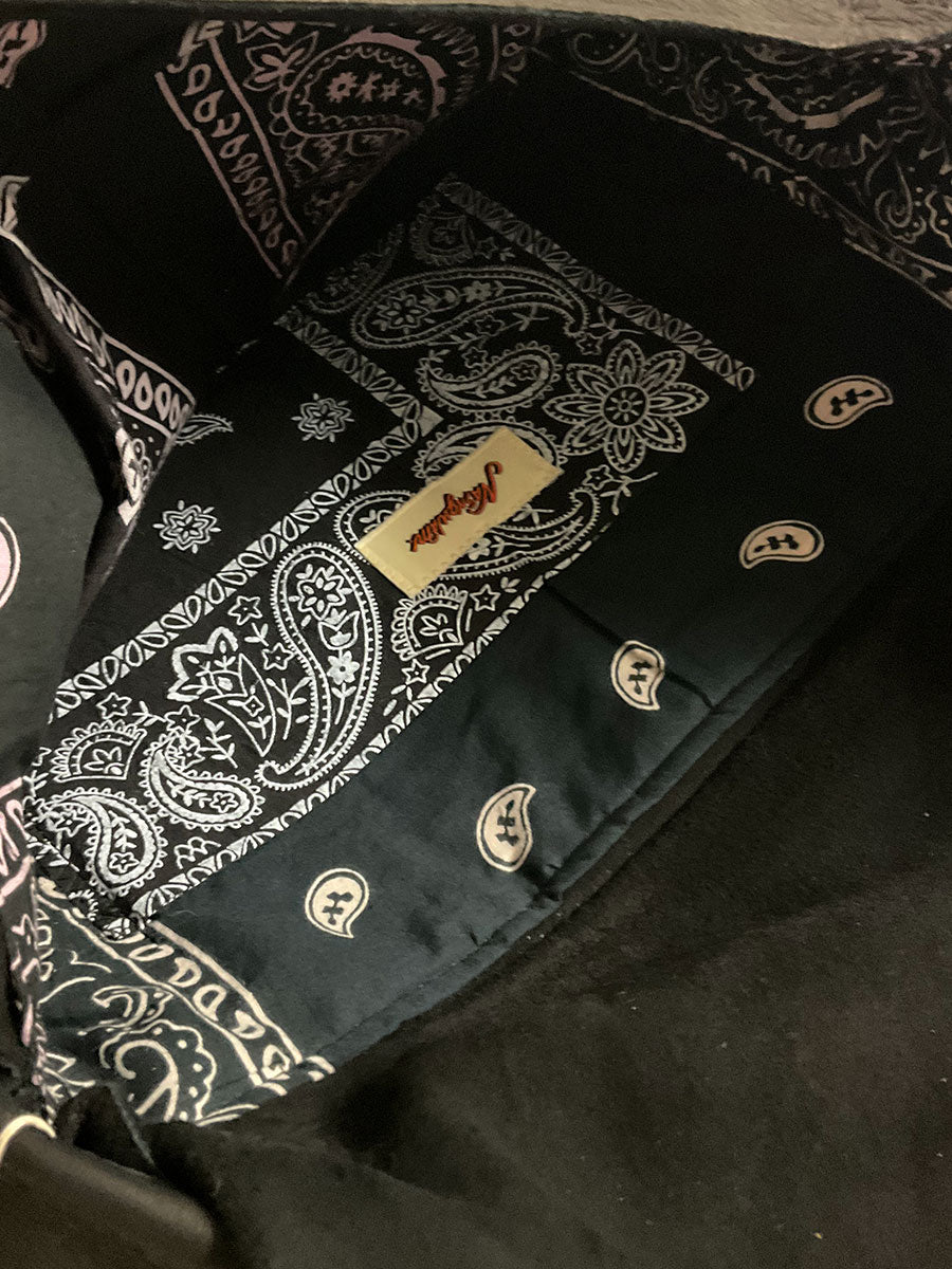 Nasngwam×EARLY MORNING ナスングワム×アーリーモーニング | DEER SKIN MESSENGER LAEGE BAG / 鹿革バッグ カラー :ブラック