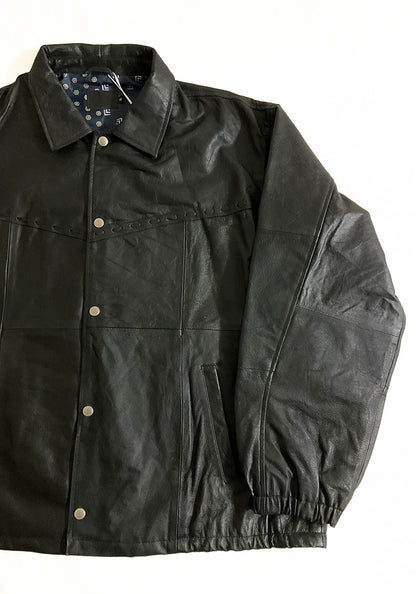 Nasngwam.（ナスングワム）| PUEBLO LEATHER COACH JKT XLサイズ [BLACK]