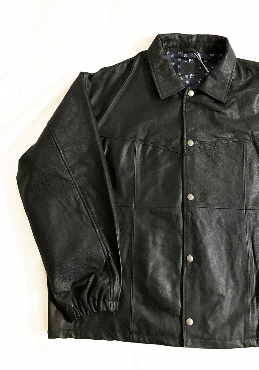 Nasngwam.（ナスングワム）| PUEBLO LEATHER COACH JKT XLサイズ [BLACK]