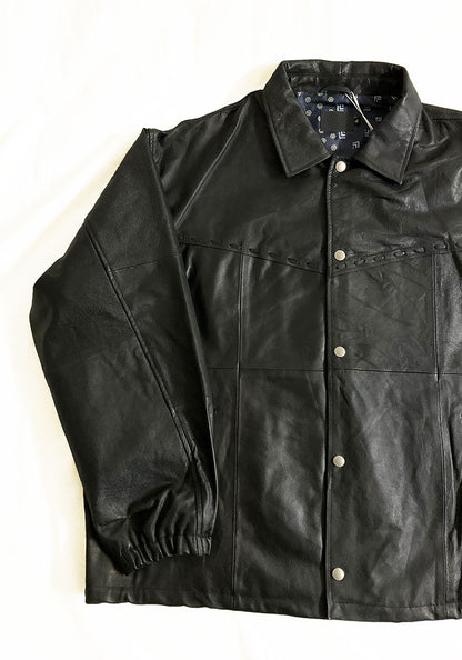 Nasngwam.（ナスングワム）| PUEBLO LEATHER COACH JKT XLサイズ [BLACK]