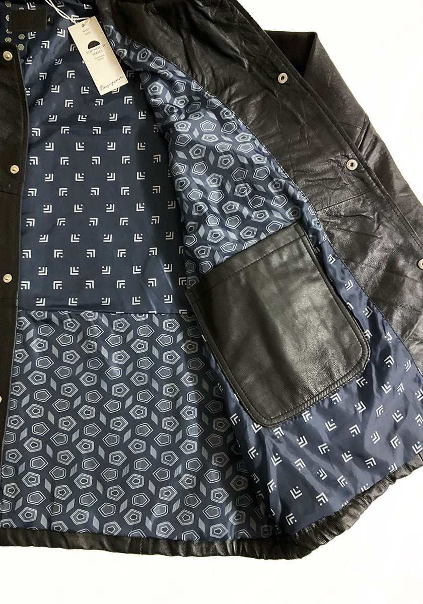 Nasngwam.（ナスングワム）| PUEBLO LEATHER COACH JKT XLサイズ [BLACK]
