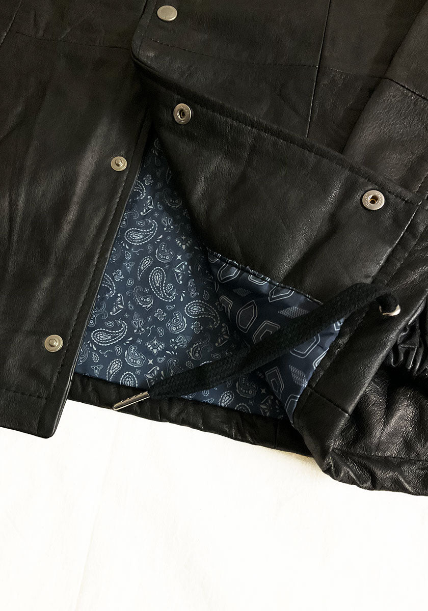 Nasngwam.（ナスングワム）| PUEBLO LEATHER COACH JKT Mサイズ [BLACK]