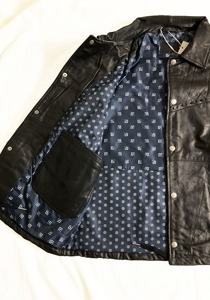 Nasngwam.（ナスングワム）| PUEBLO LEATHER COACH JKT Mサイズ [BLACK]