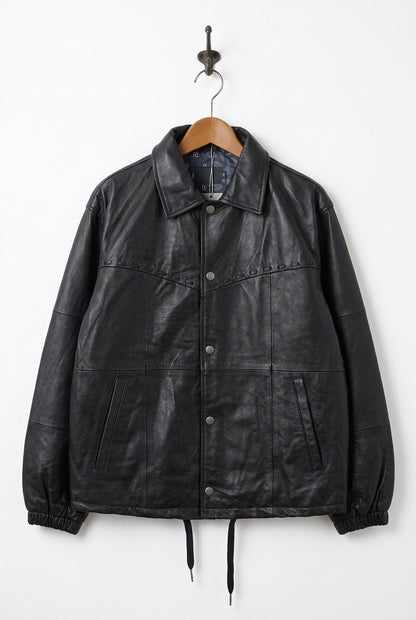 Nasngwam.（ナスングワム）| PUEBLO LEATHER COACH JKT Mサイズ [BLACK]