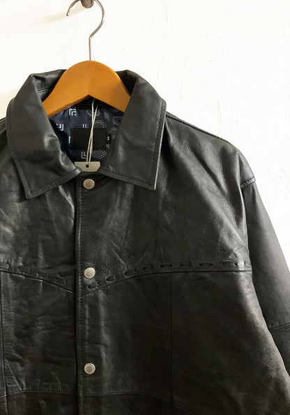 Nasngwam.（ナスングワム）| PUEBLO LEATHER COACH JKT Mサイズ [BLACK]
