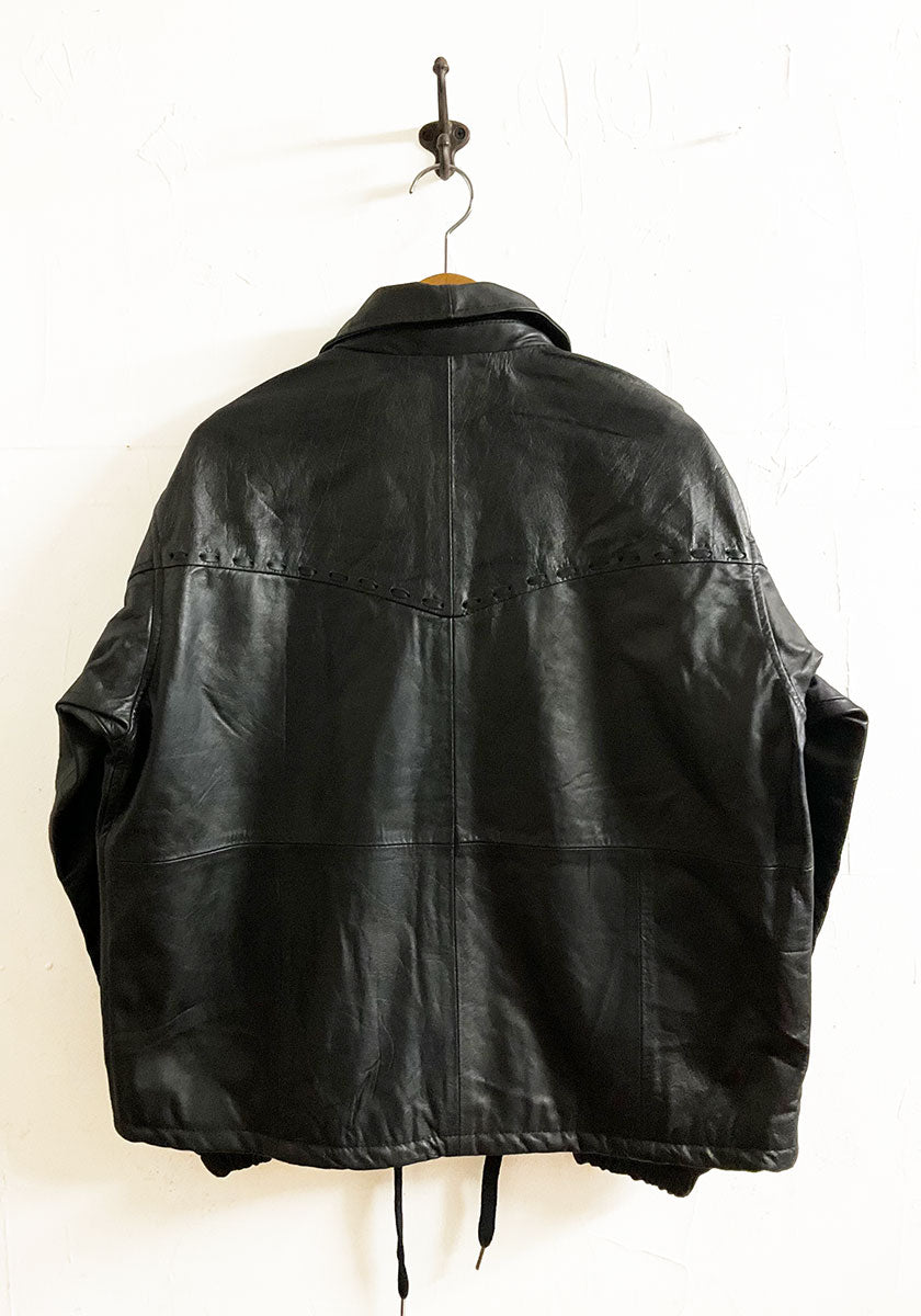 Nasngwam.（ナスングワム）| PUEBLO LEATHER COACH JKT Mサイズ [BLACK]