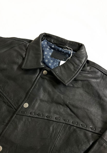 Nasngwam.（ナスングワム）| PUEBLO LEATHER COACH JKT Lサイズ [BLACK] B