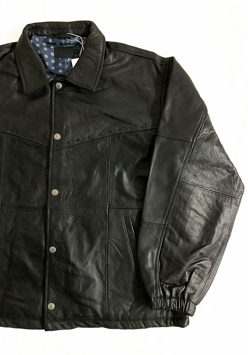 Nasngwam.（ナスングワム）| PUEBLO LEATHER COACH JKT Lサイズ [BLACK] B