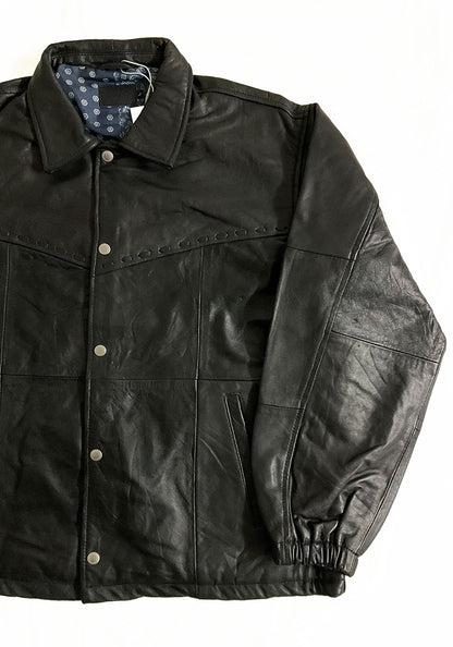 Nasngwam.（ナスングワム）| PUEBLO LEATHER COACH JKT Lサイズ [BLACK] B