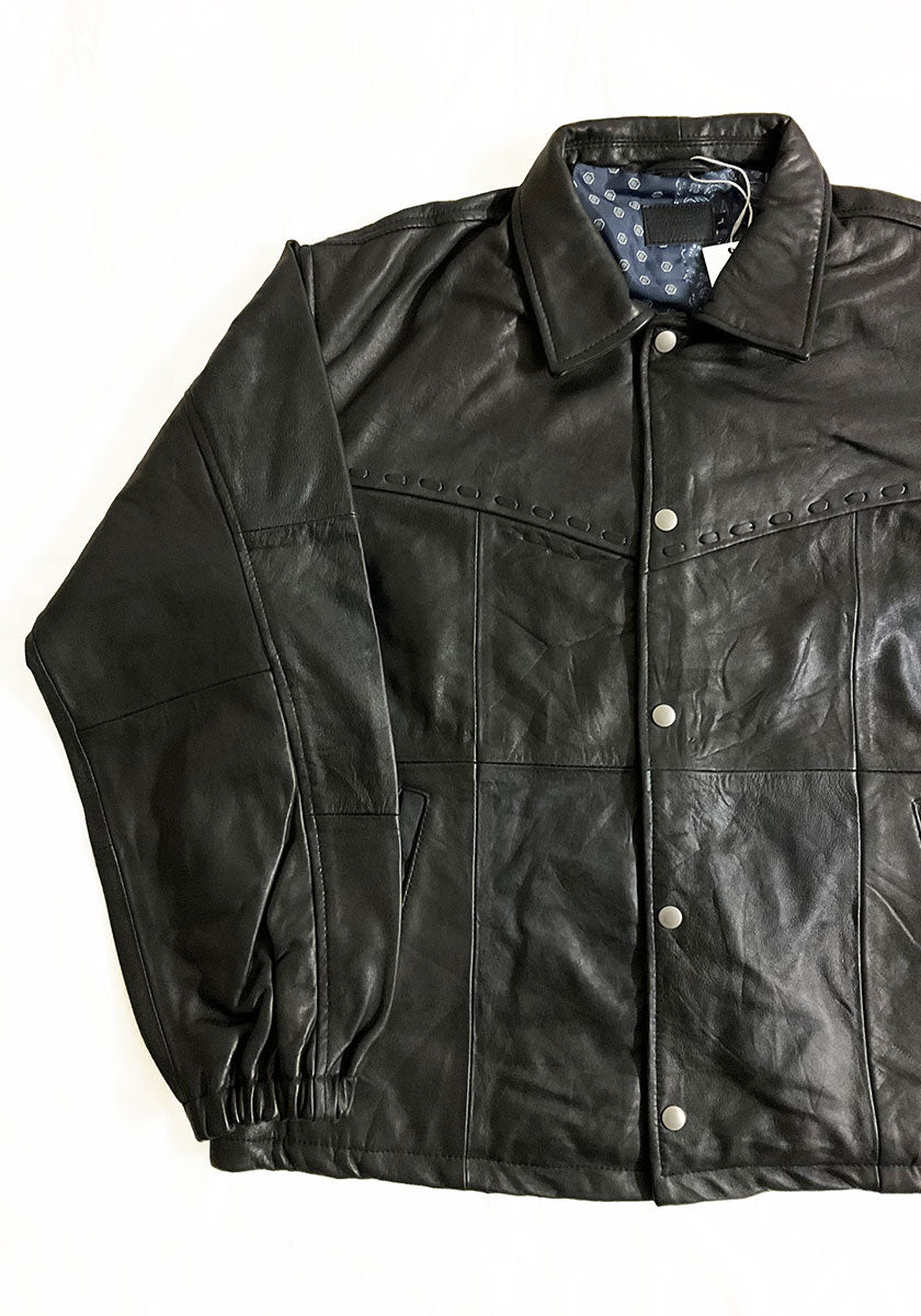 Nasngwam.（ナスングワム）| PUEBLO LEATHER COACH JKT Lサイズ [BLACK] B