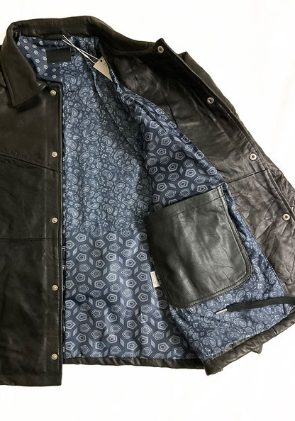 Nasngwam.（ナスングワム）| PUEBLO LEATHER COACH JKT Lサイズ [BLACK] B