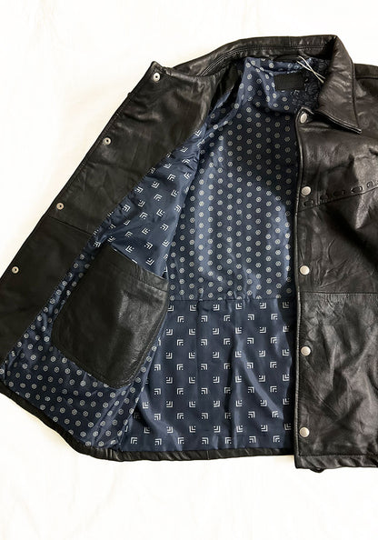 Nasngwam.（ナスングワム）| PUEBLO LEATHER COACH JKT Lサイズ [BLACK] B