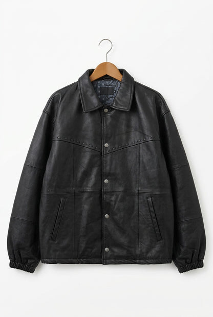 Nasngwam.（ナスングワム）| PUEBLO LEATHER COACH JKT Lサイズ [BLACK] B