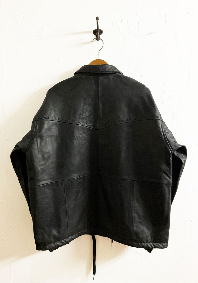 Nasngwam.（ナスングワム）| PUEBLO LEATHER COACH JKT Lサイズ [BLACK] B