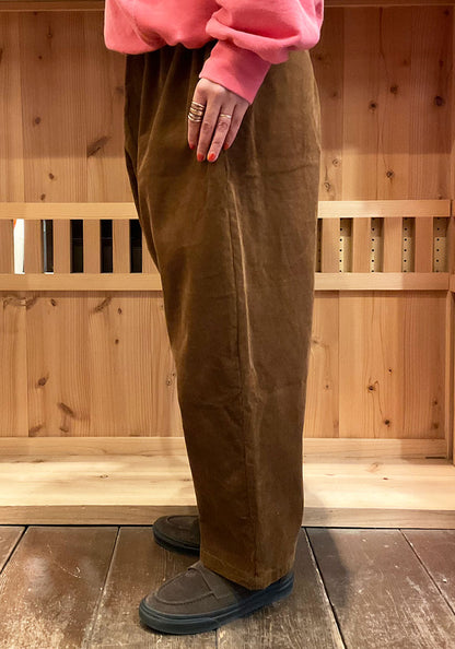 VOIRY ヴォイリー | SUNDAY PANTS CORDUROY カラー :ブラウン