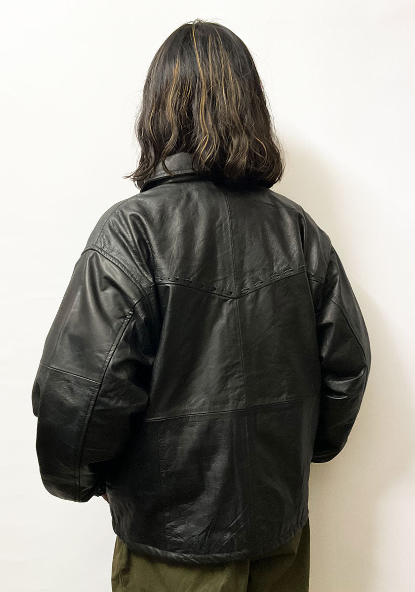 Nasngwam.（ナスングワム）| PUEBLO LEATHER COACH JKT Mサイズ [BLACK]