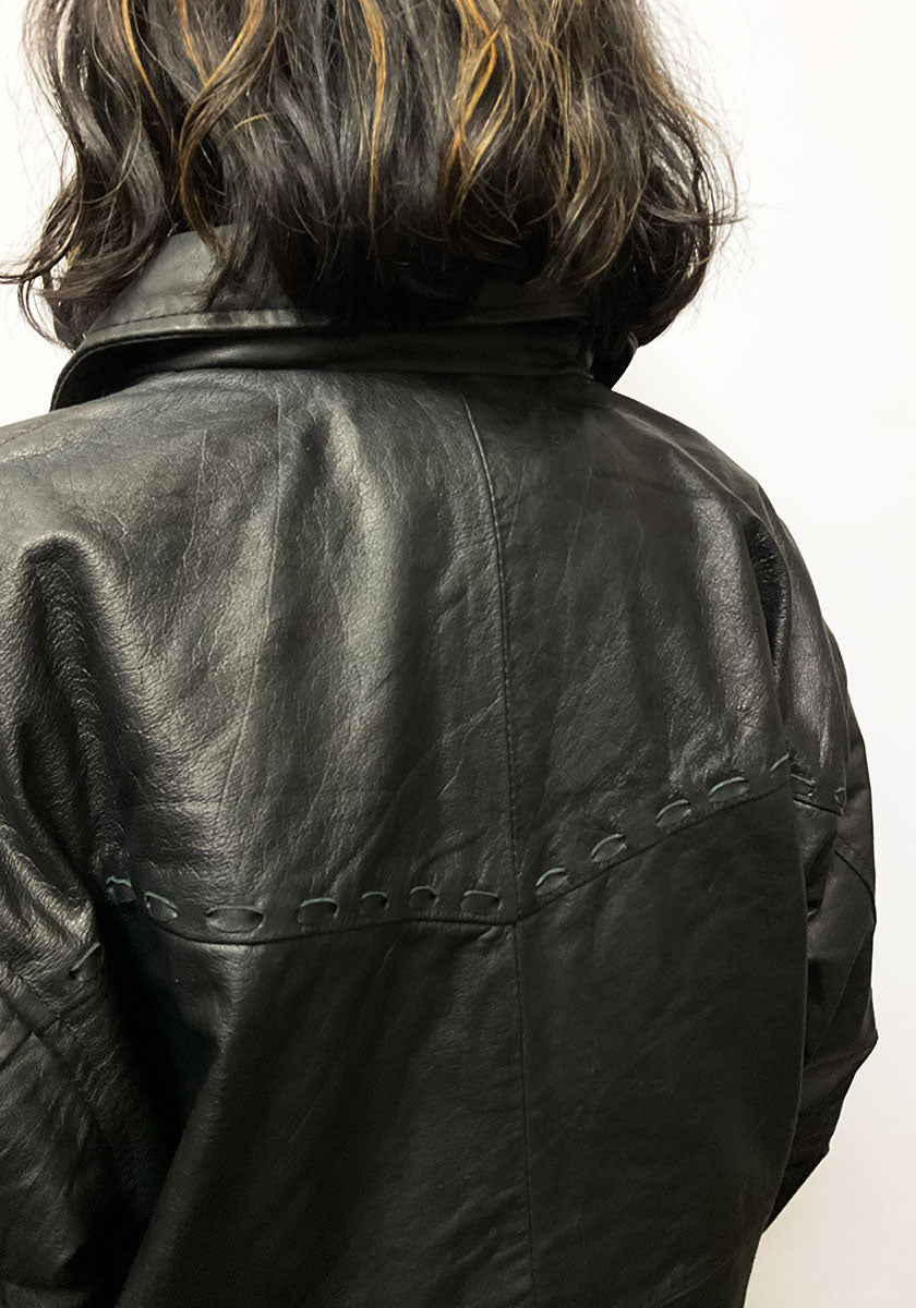 Nasngwam.（ナスングワム）| PUEBLO LEATHER COACH JKT Mサイズ [BLACK]