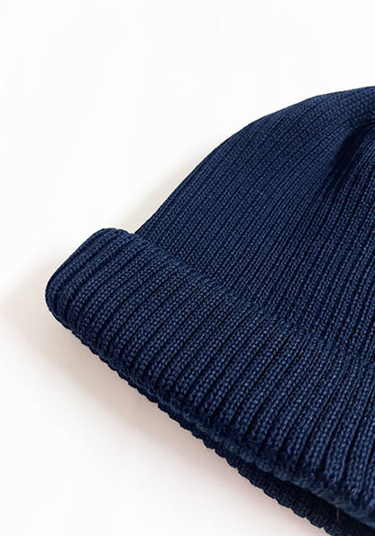 ROTOTO ロトト | COTTON ROLL UP BEANIE カラー : D.NAVY