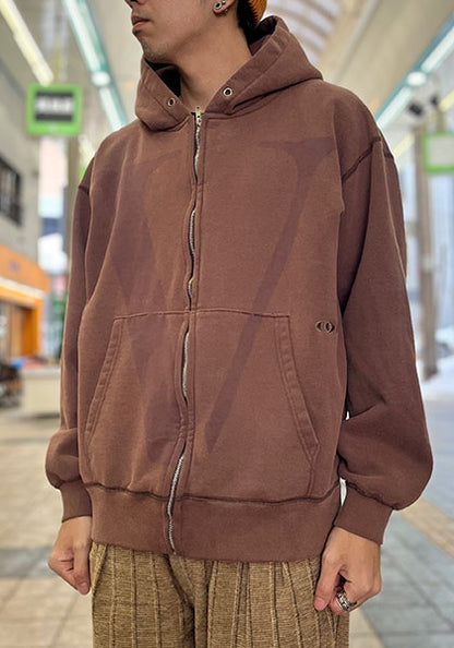 VOO ヴォー | BIG V FULL ZIP PARKA / フルジップパーカー カラー:COFFEE