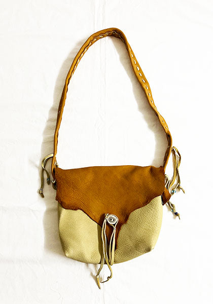 Nasngwam×EARLY MORNING ナスングワム×アーリーモーニング | DEER SKIN MESSENGER BAG / 鹿革バッグ カラー : キャメル